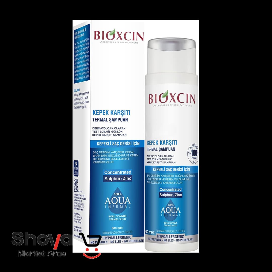 شامپو ضد شوره بیوکسین Bioxcin مدل Aqua Thermal حجم 300 میلی‌لیتر