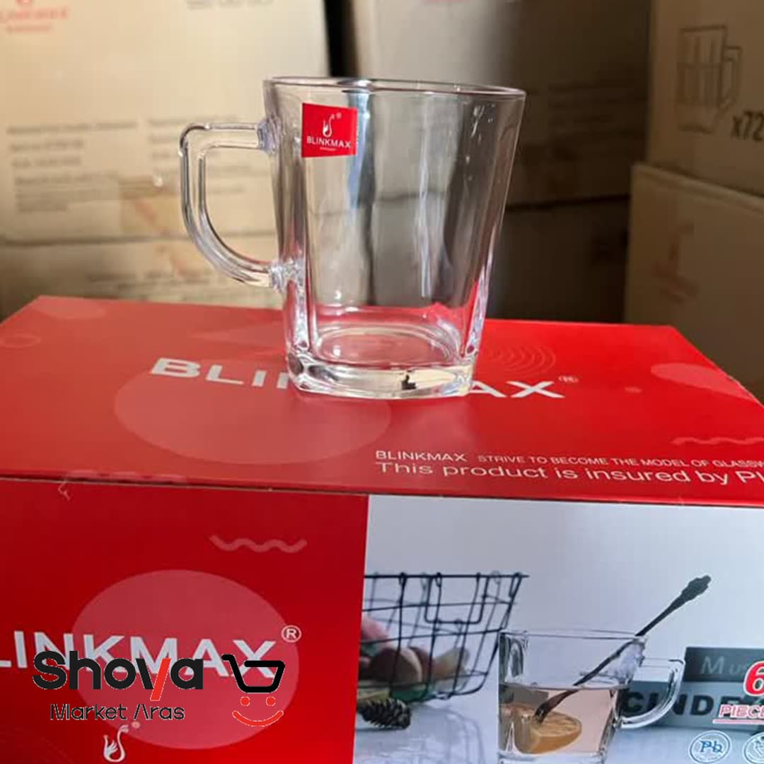 ست لیوان دسته‌دار بلینک مکس BlinkMax مدل کار ساده 6 عددی — تصویر ۵
