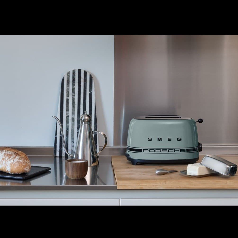 توستر 2 اسلایس پورشه اسمگ مدل Porsche x SMEG – سبز — تصویر ۳