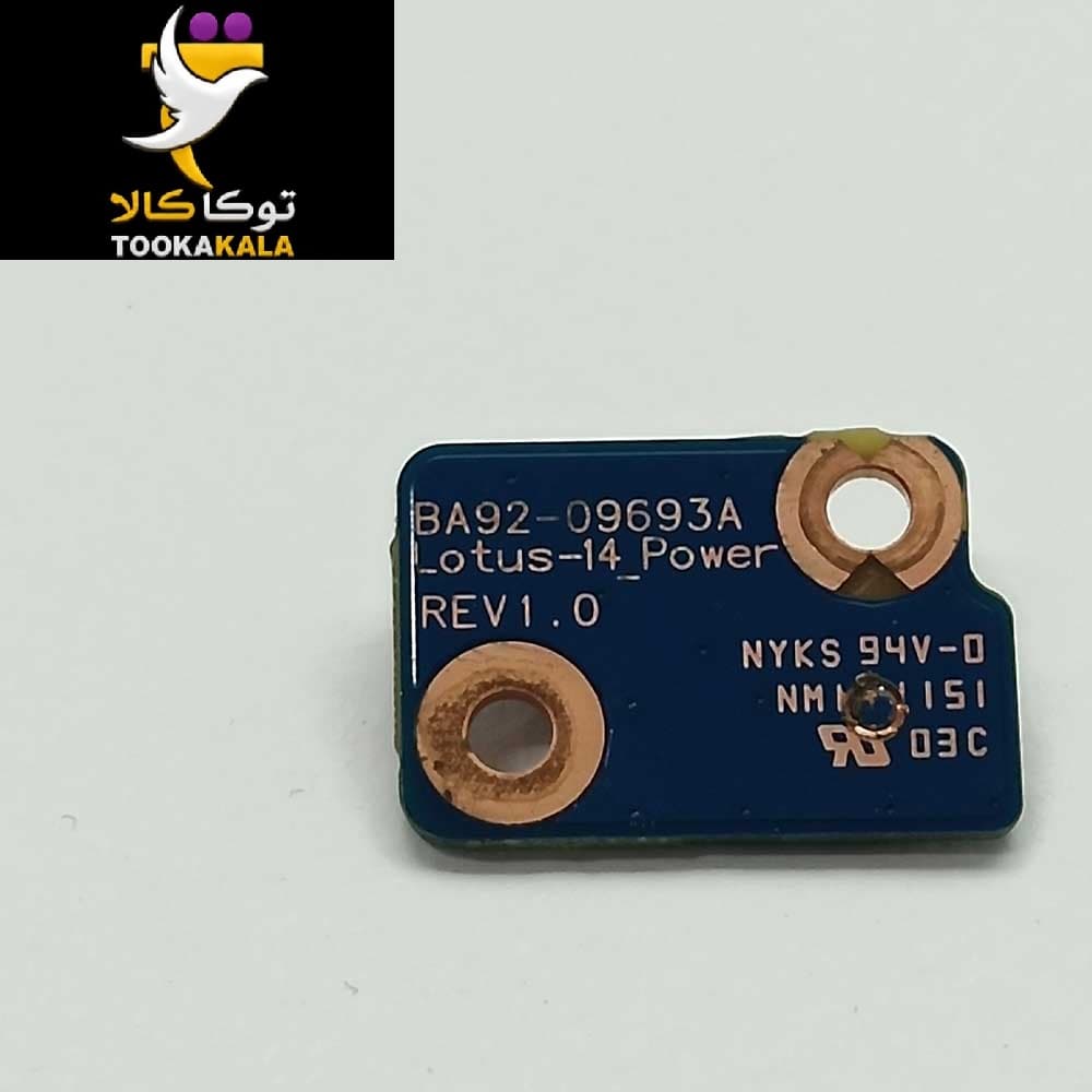 برد سوییچ پاور لپ تاپ سامسونگ NP530 استوک — تصویر ۴
