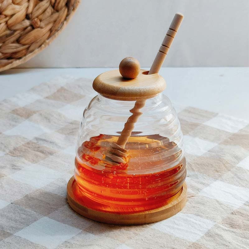عسل خوری پیرکس بامبو Bamboo pyrex مدل کندو