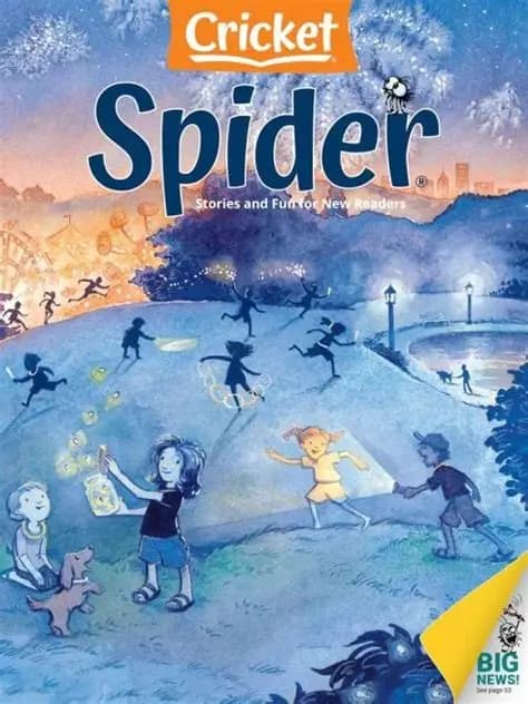 کتاب داستان انگلیسی Cricket Spider (مجموعه داستانهای کوتاه کودکانه). نسخه انگلیسی. پی دی اف.