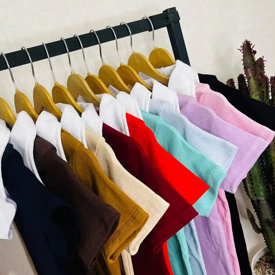 تیشرت یقه سفید دخترانه -کد T024 — تصویر ۳