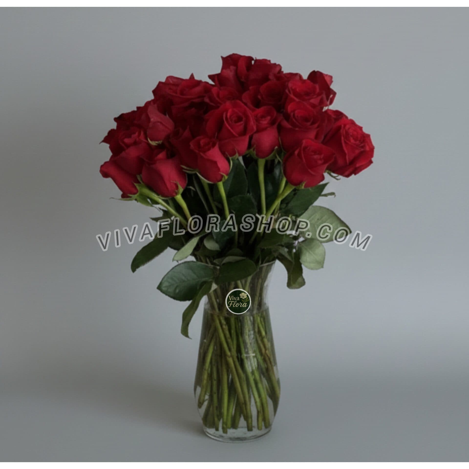 جار گل رز قرمز کلاسیک