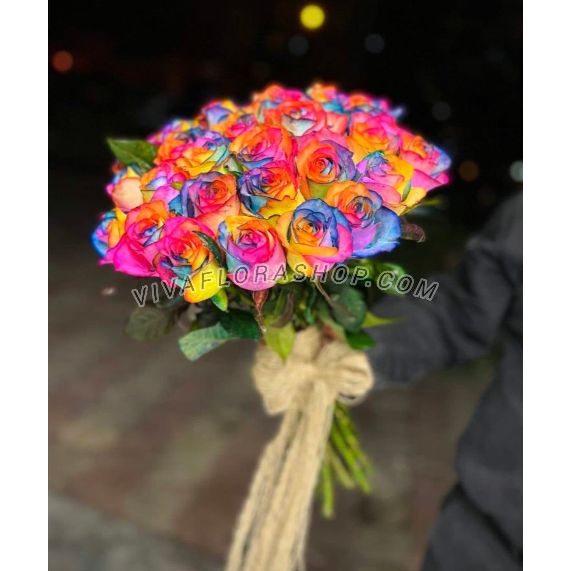 دسته گل شور رنگین