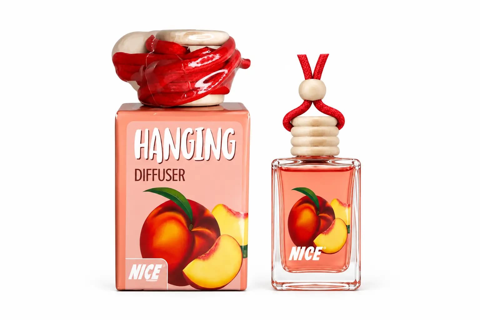 خوشبوکننده خودرو Peach مدل نایس 10 میلی لیتر