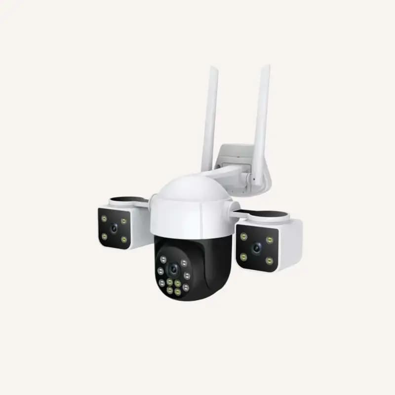 دوربین اسپید دام سه لنز سیمکارتی V380 PRO – V500 به همراه 32 توشیبا به همراه برق اظطراری