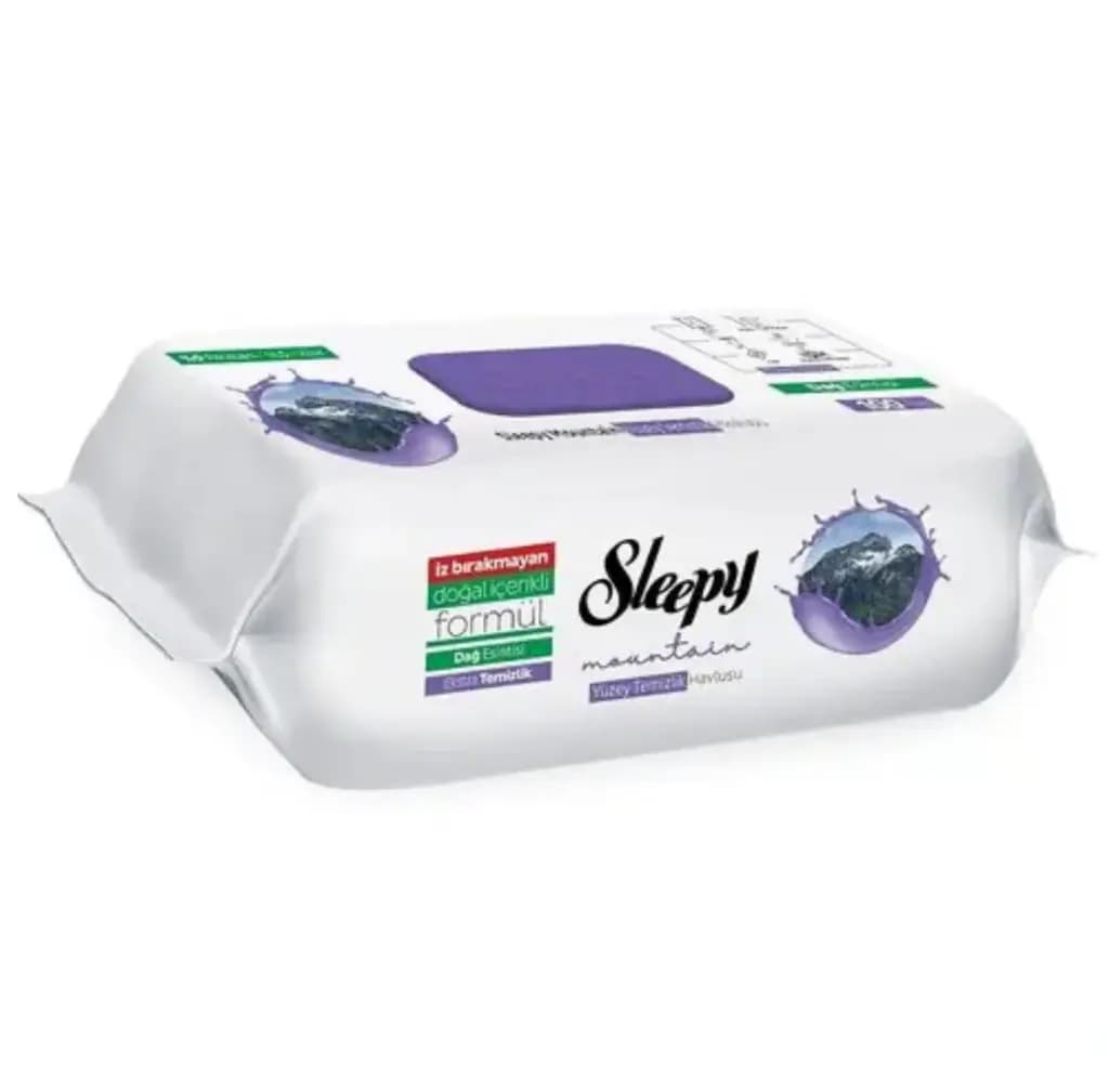 دستمال مرطوب سطوح اسلیپی sleepy mountain بسته ۱۰۰ عددی