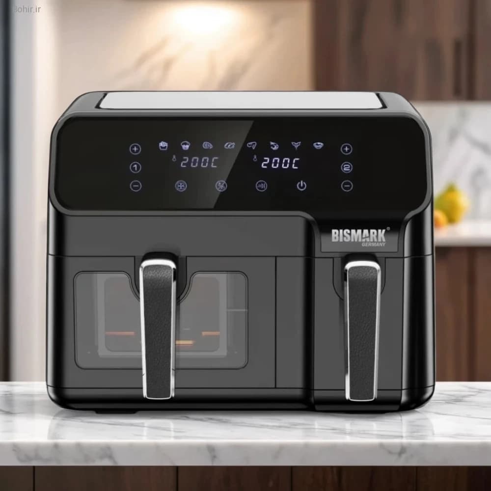 سرخ کن دو قلو 9 لیتری بیسمارک مدل BM3603 — تصویر ۳