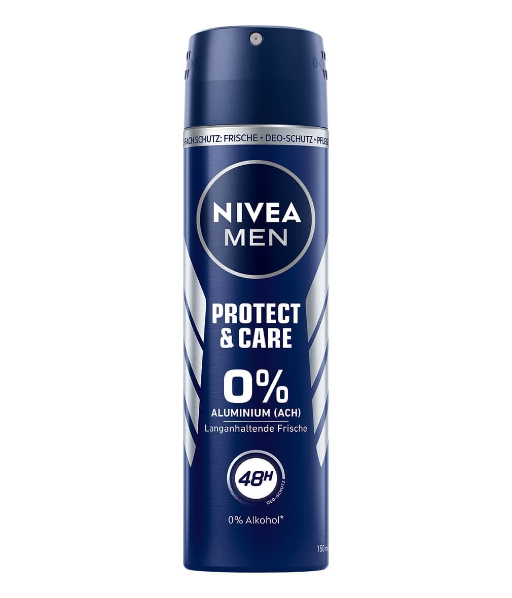 اسپری دئودورانت مردانه نیوا بدون المینیوم ۱۵۰ میل – protect and care — تصویر ۲