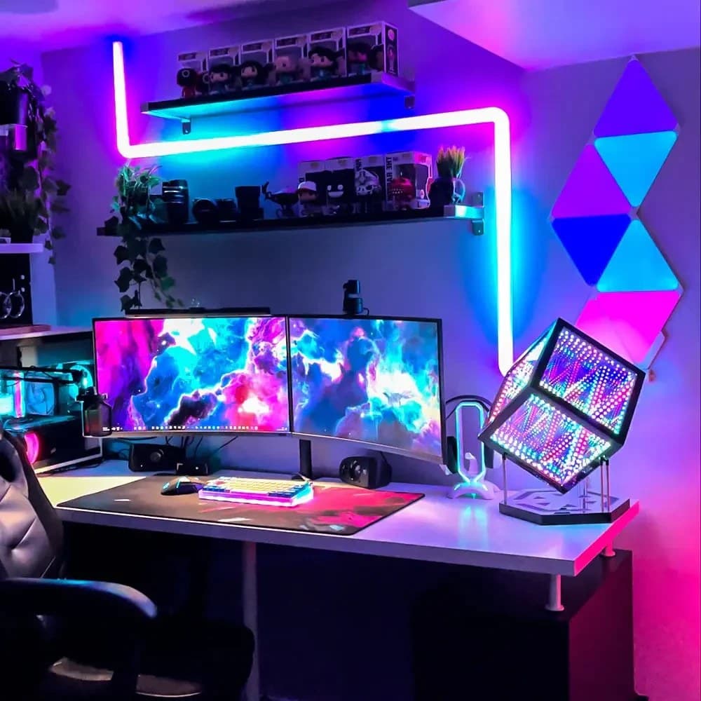 ریسه شلنگی هفت رنگ RGB ریموت دار SMD5050 ضد آب