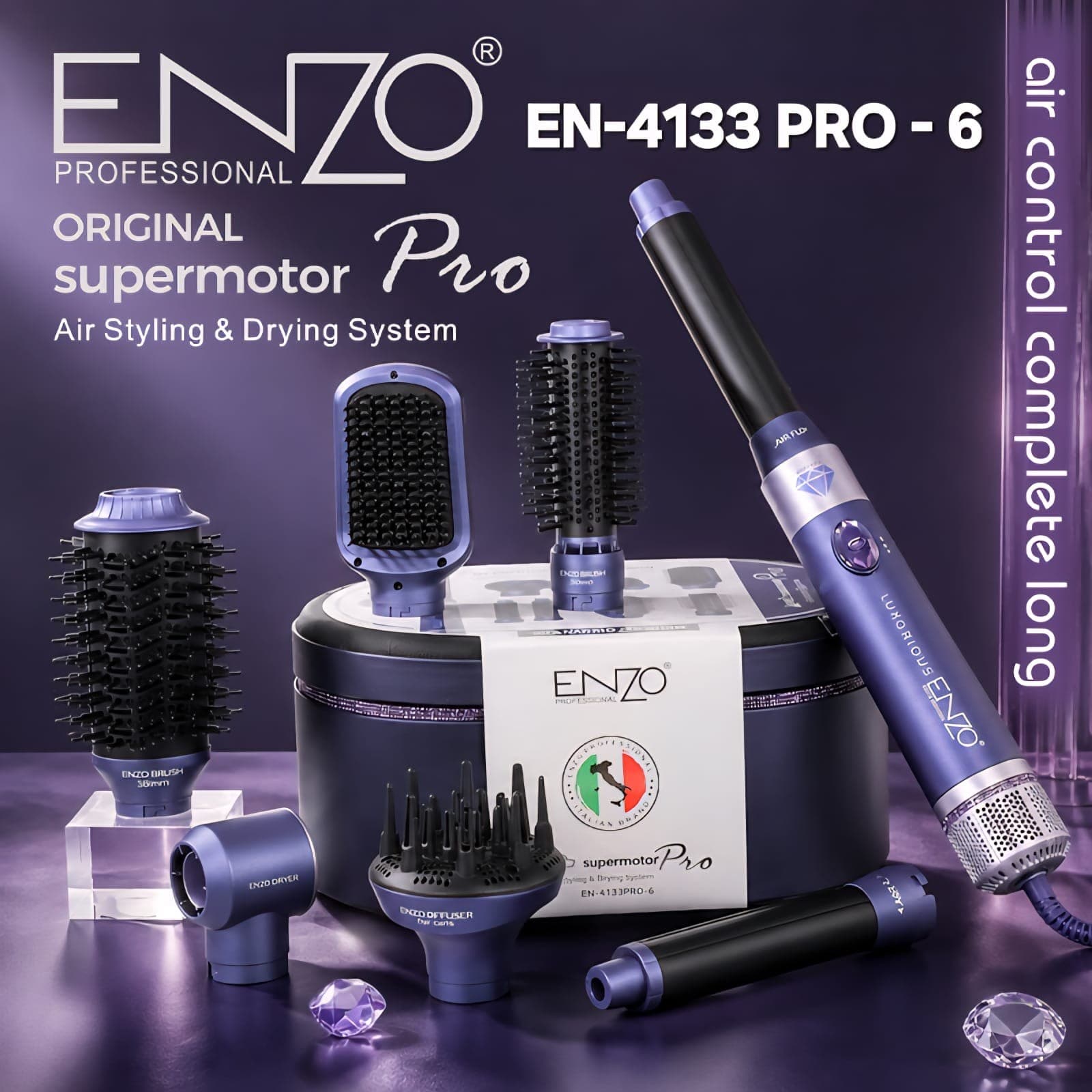 ست حالتدهنده و سشوار حرفهای ENZO مدل2-EN-4133 PRO – ( 6 رنگ موجود) — تصویر ۵