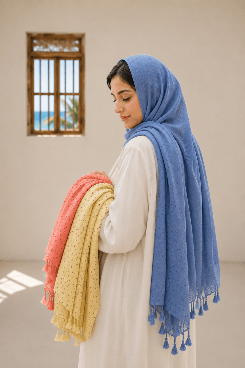 شال طرحدار نخی تخفیف📌📌