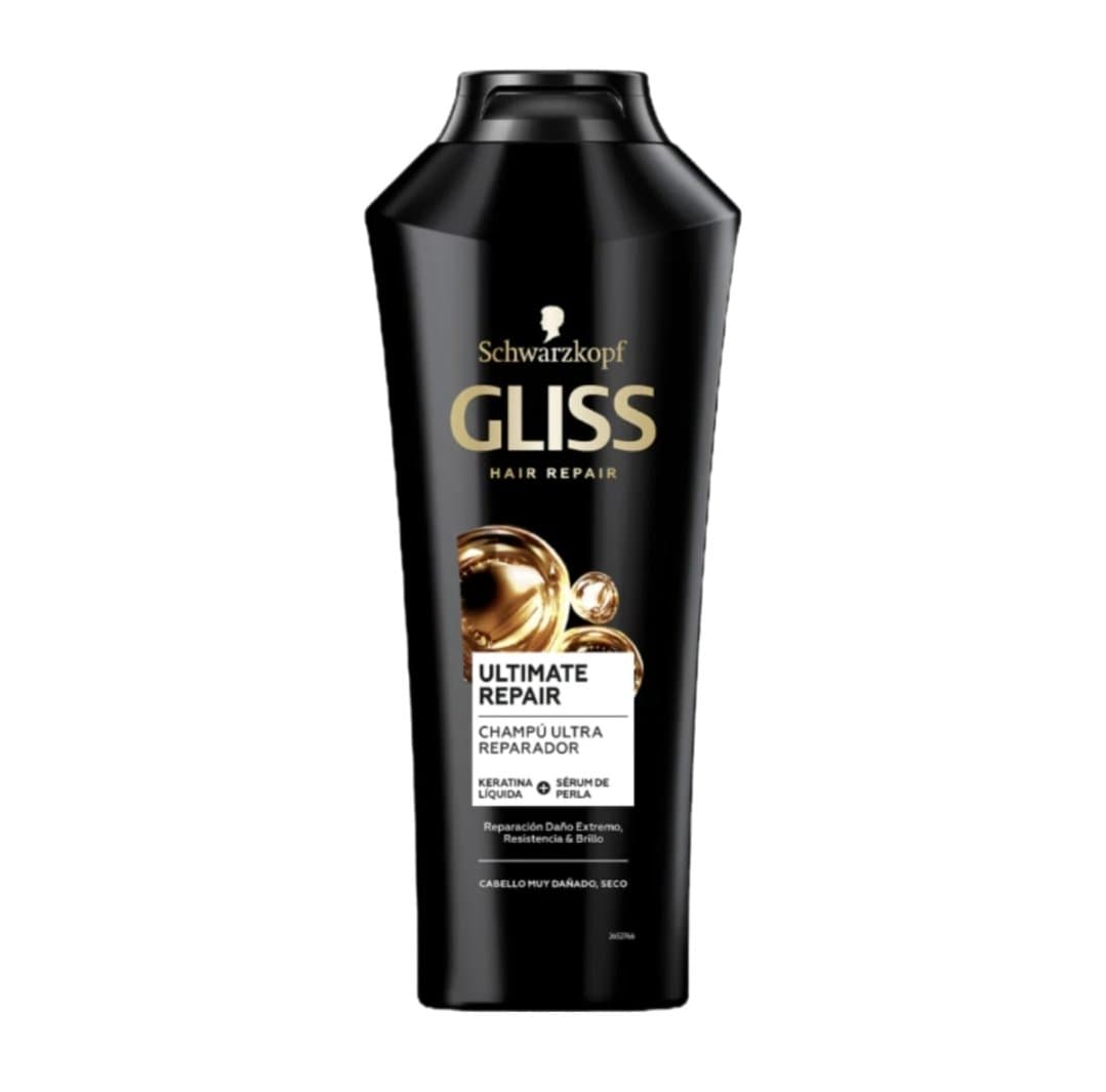 شامپو گلیس مشکی ترمیم کننده ultimate Repair حجم ۳۵۰ میل GLISS