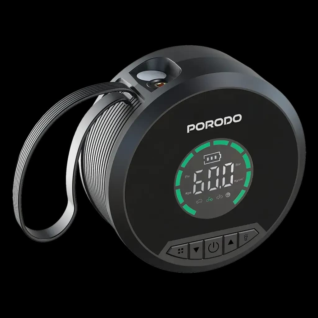 پاوربانک و جامپاستارتر پرودو Porodo Gagefit Power Bank & Jump Starter with Tire Inflator & Lightning Lamp