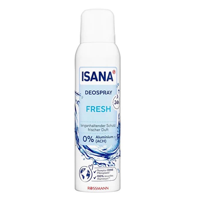 اسپری دئودورانت ایسانا (ISANA) مدل 24h Fresh با رایحه خنک و ماندگار ۱۵۰میل