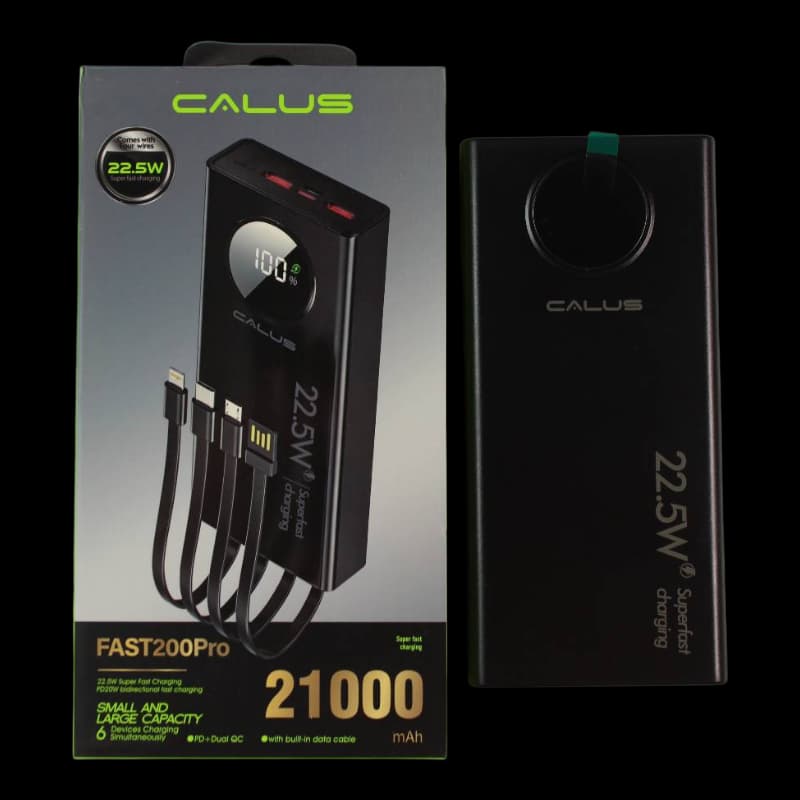 پاور بانک 21 هزار میلی آمپر ساعت کالوس مدل Fast-200 PRO — تصویر ۳