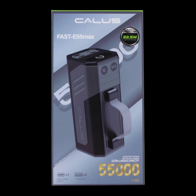 پاور بانک 55 هزار میلی آمپر ساعت کالوس مدل Fast-E55 max — تصویر ۶