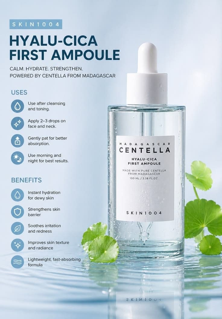 SKIN1004 Madagascar Centella Hyalu-Cica First Ampoule — تصویر ۲