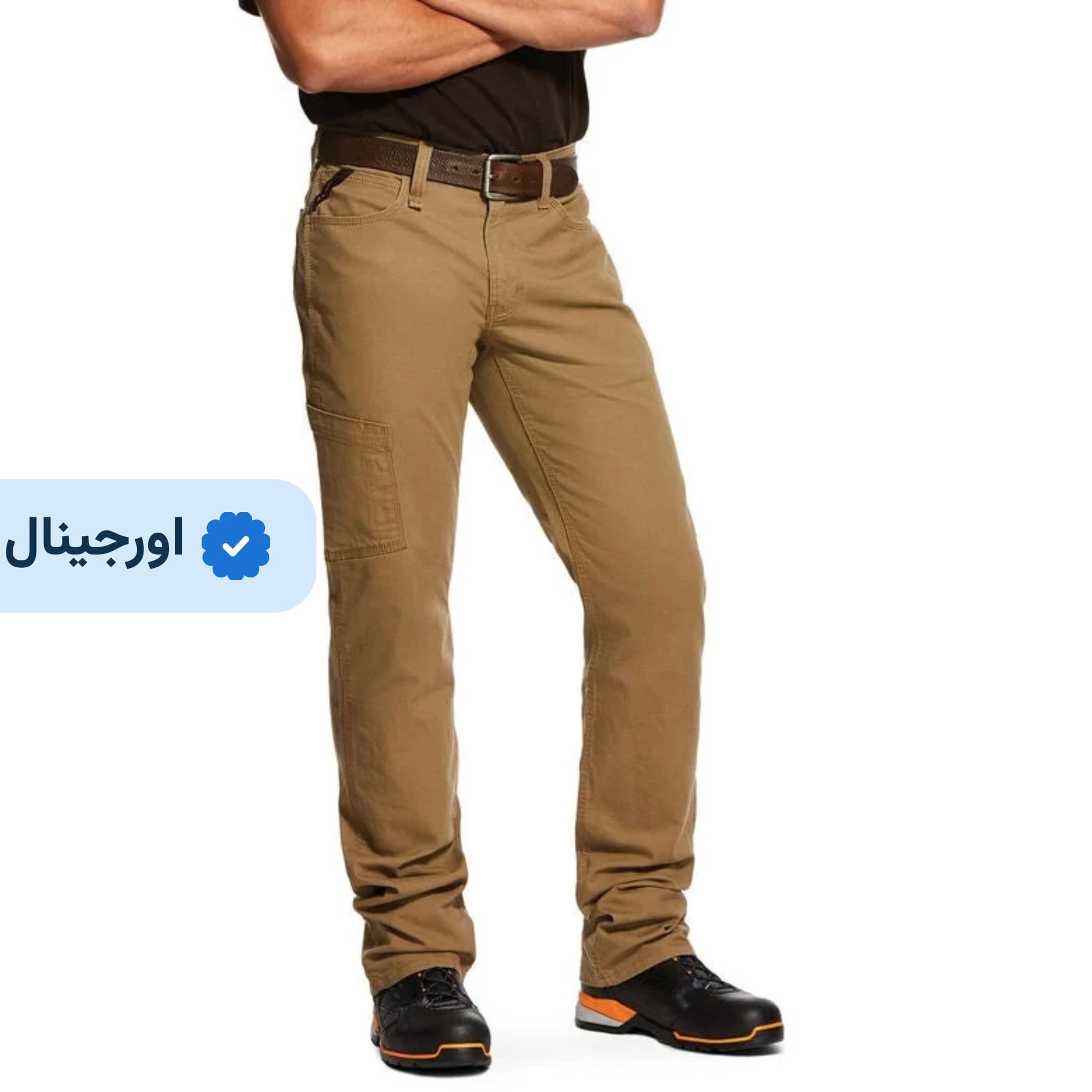 شلوار کتان برزنتی Carpenter برند ariet- خاکی