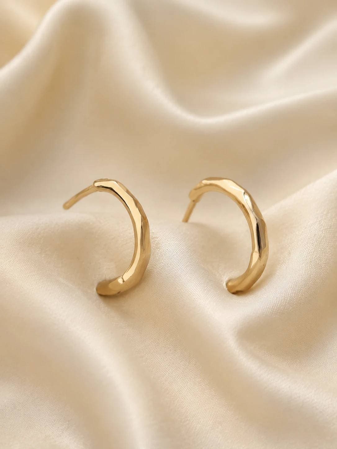 گوشواره طرح طلای ساده ژوپینگ