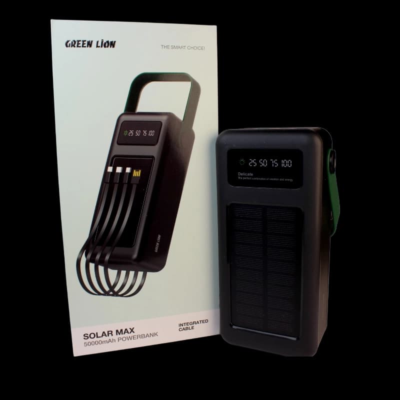 پاور بانک 50 هزار میلی آمپر ساعت گرین لاین مدل Solar max — تصویر ۲