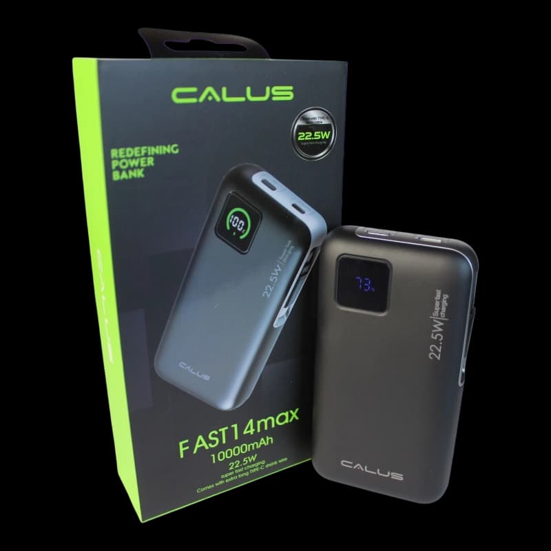 پاور بانک 10 هزار میلی آمپر ساعت CALUS Fast 14 max