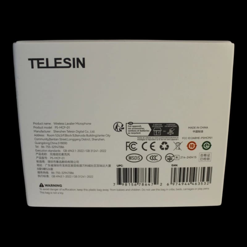 میکروفون یقه ای TELESIN مدل P5-MCP-01 — تصویر ۷