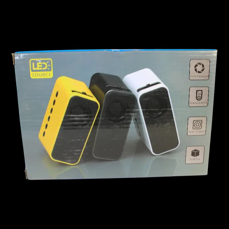 مینی پروژکتور Led source ریموت دار مدل YT500 — تصویر ۶