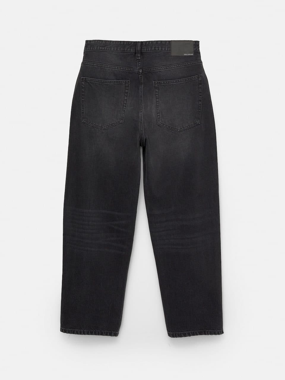 شلوار جین فول بگ مردانه ذغالی پول اند بیر Pull&Bear — تصویر ۳