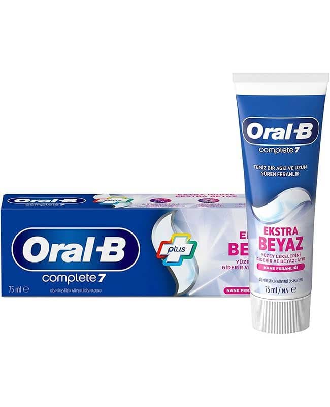 خمیر دندان اورال بی سفید کننده آلمانی 7 کاره Oral_B Complete 7 Plus Extra White