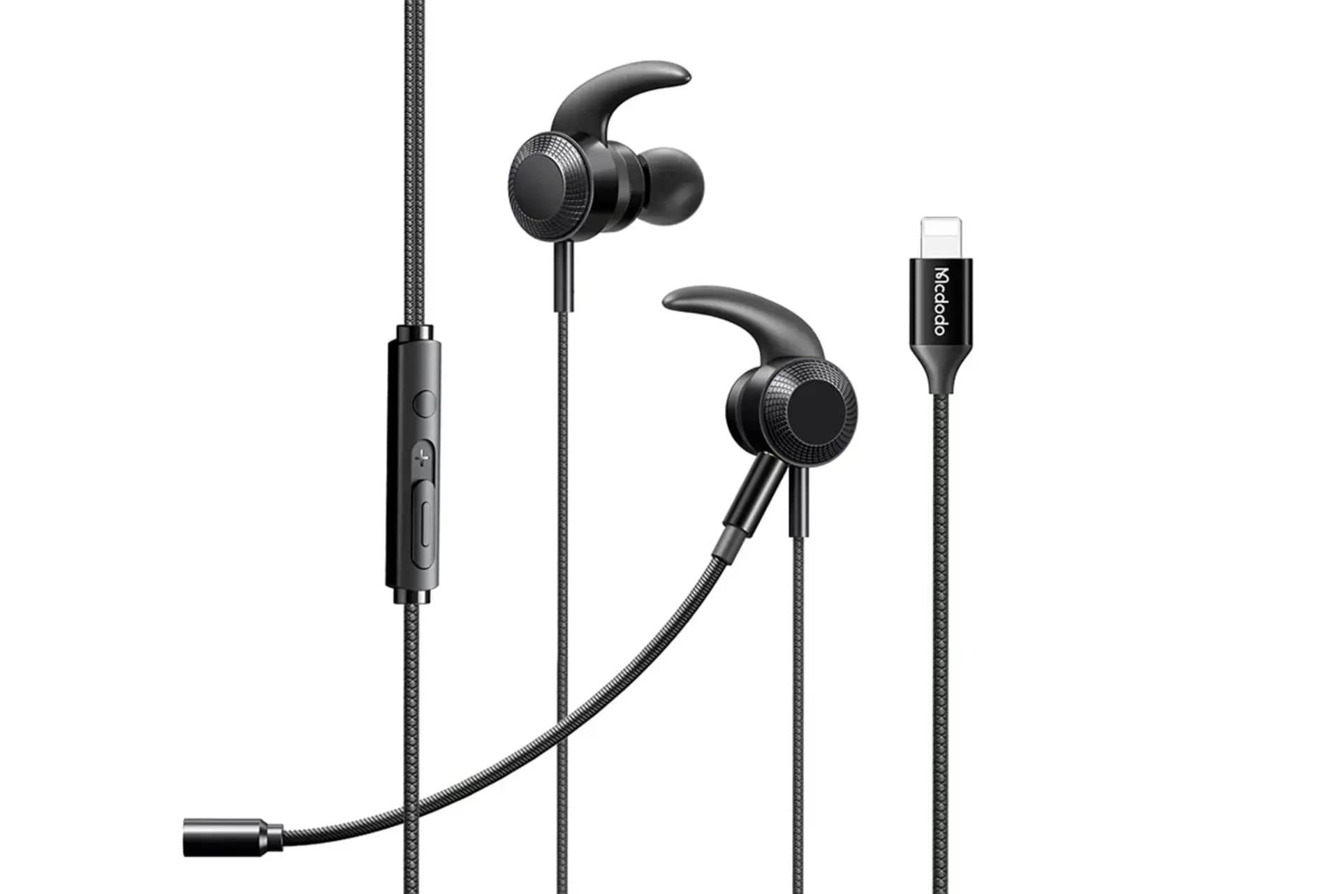 هندزفری سیمی گیمینگ لایتنینگ مک دودو Mcdodo Gaming Lightning Earphone HP-135 — تصویر ۲