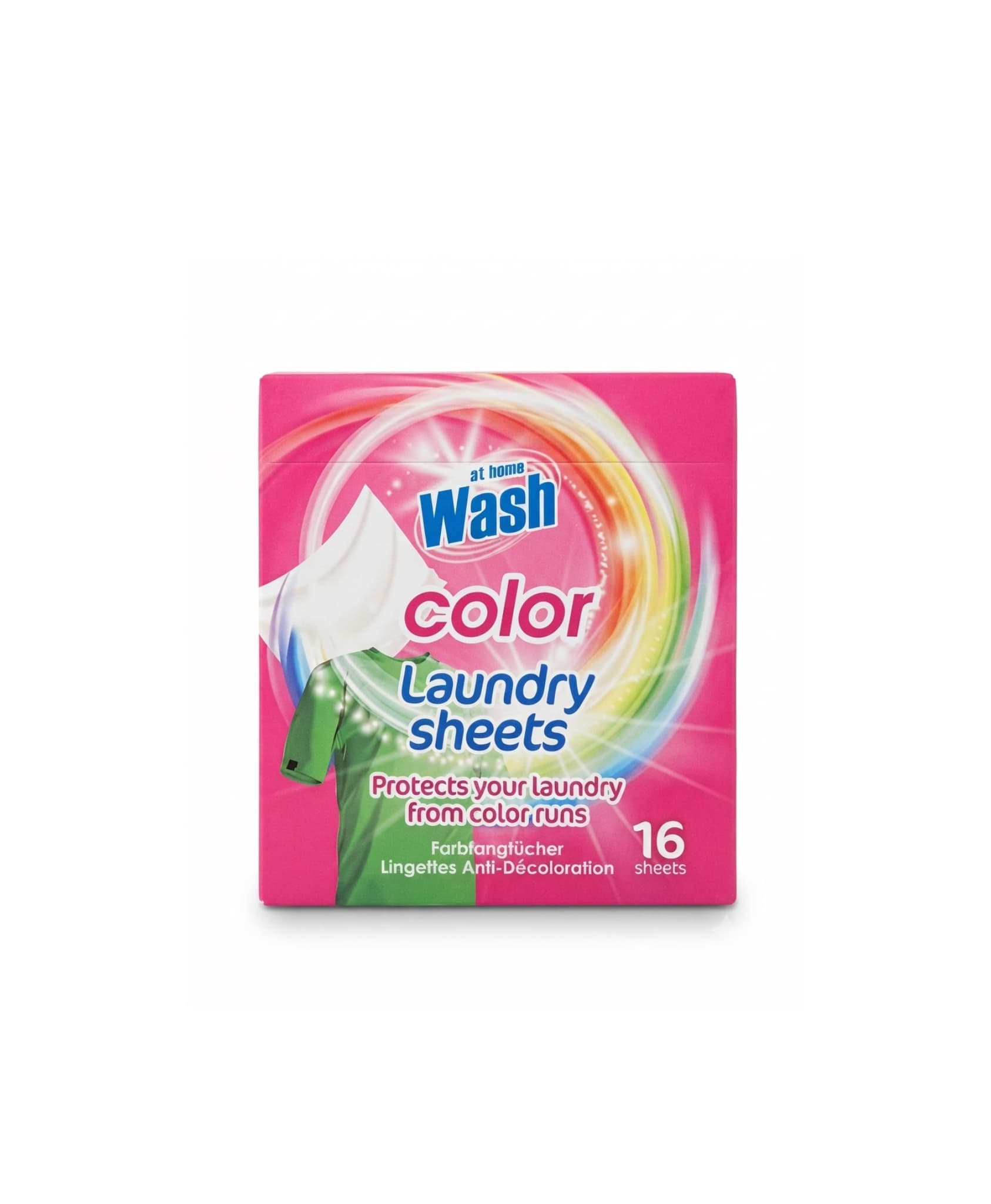 دستمال جاذب رنگ لباس at home Wash مدل color