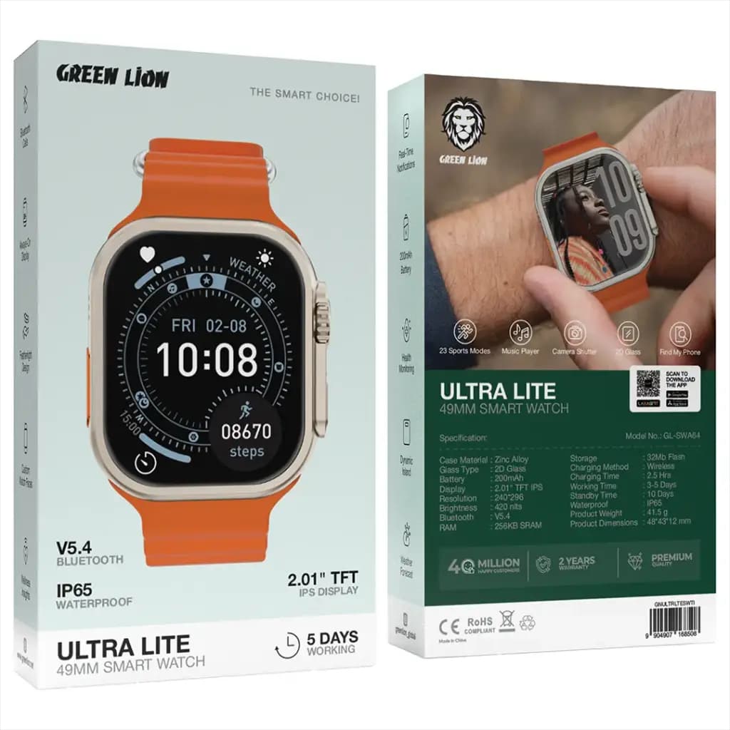 ساعت هوشمند گرین لاین مدل ULTRA LITE — تصویر ۴