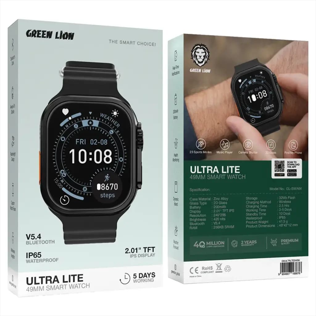 ساعت هوشمند گرین لاین مدل ULTRA LITE — تصویر ۲