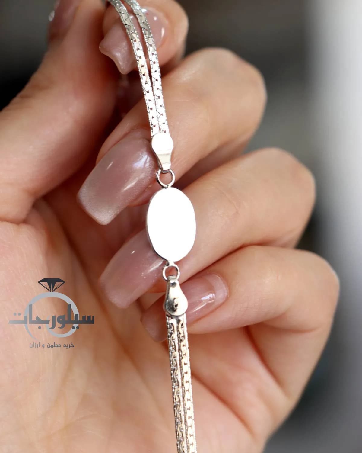 دستبند نقره زنانه کد BR01054