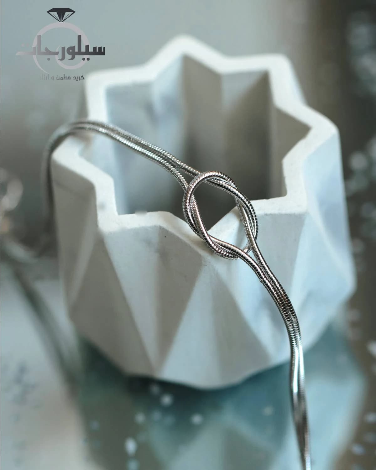 دستبند نقره زنانه کد BR01052 — تصویر ۲