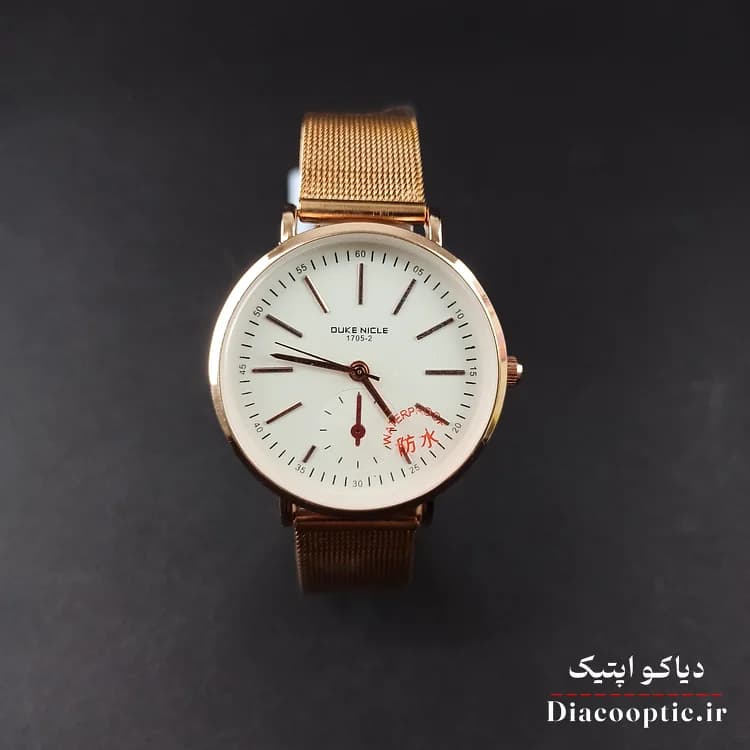ساعت مچی مردانه برند Duke مدل Duk1122 بند حصیری — تصویر ۲