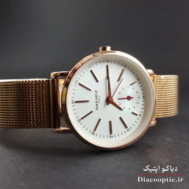 ساعت مچی ست برند Duke مدل Duk1124 بند حصیری — تصویر ۷