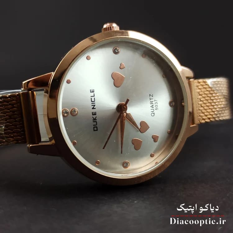 ساعت مچی زنانه برند Duke مدل duk1235 بند حصیری — تصویر ۳