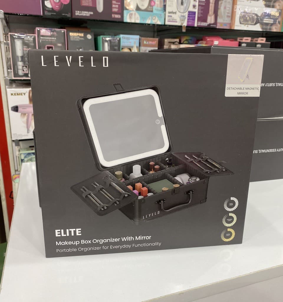 کیف لوازم ارایشی چراغ دار Levelo مدل LVLELITEMUOBK — تصویر ۲