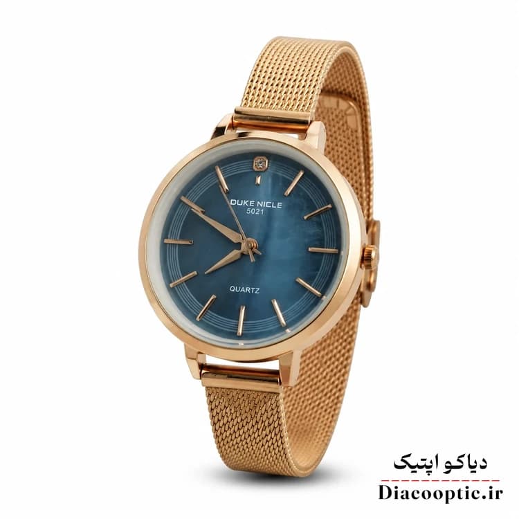 ساعت مچی زنانه برند Duke مدل duk1128 بند حصیری