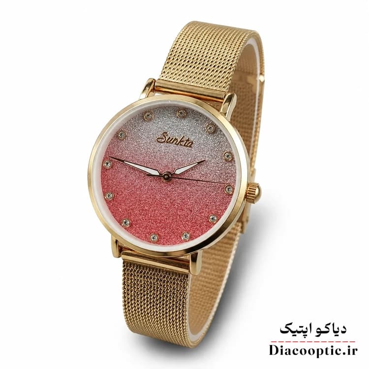ساعت مچی زنانه برند Duke مدل duk1129 بند حصیری