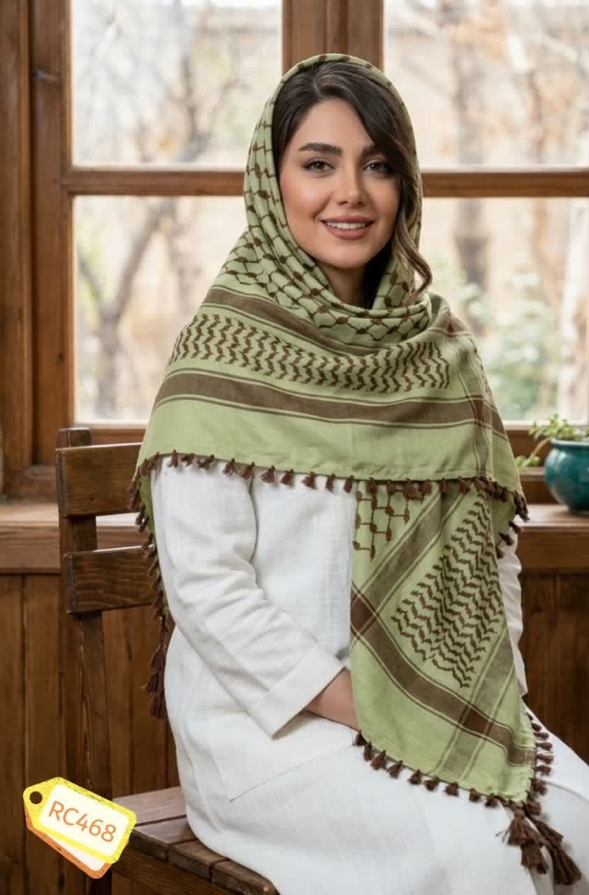 روسری چفیه عربی منگوله دار وارداتی