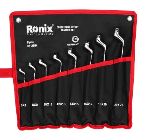 آچار سری 8 عددی دو سر رینگ کیفی رونیکس مدل RH-2304