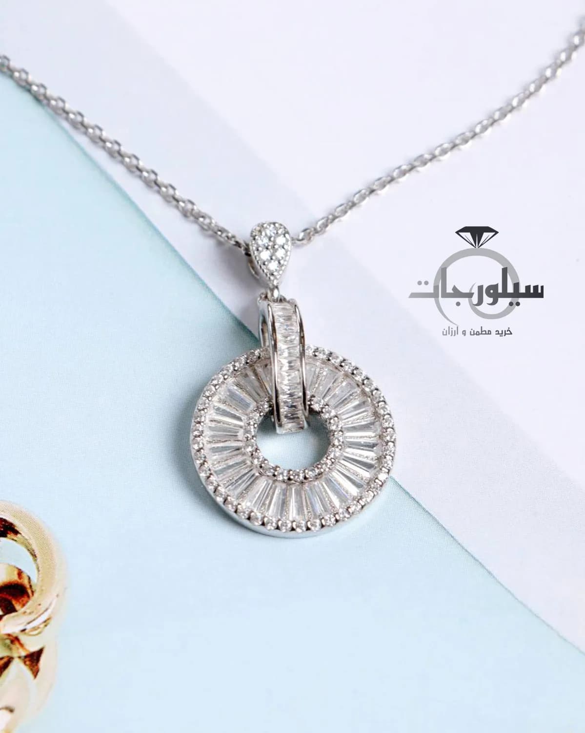 گردن آویز نقره زنانه کد NK01072 — تصویر ۲