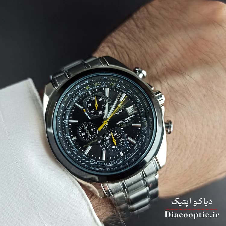 ساعت مچی مردانه برند سیتیزن سه موتور مدل DO1144 استیل — تصویر ۶