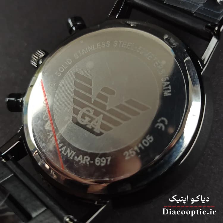 ساعت مچی مردانه برند امپریو آرمانی سه موتور مدلDO1165 با بند اضافه — تصویر ۷