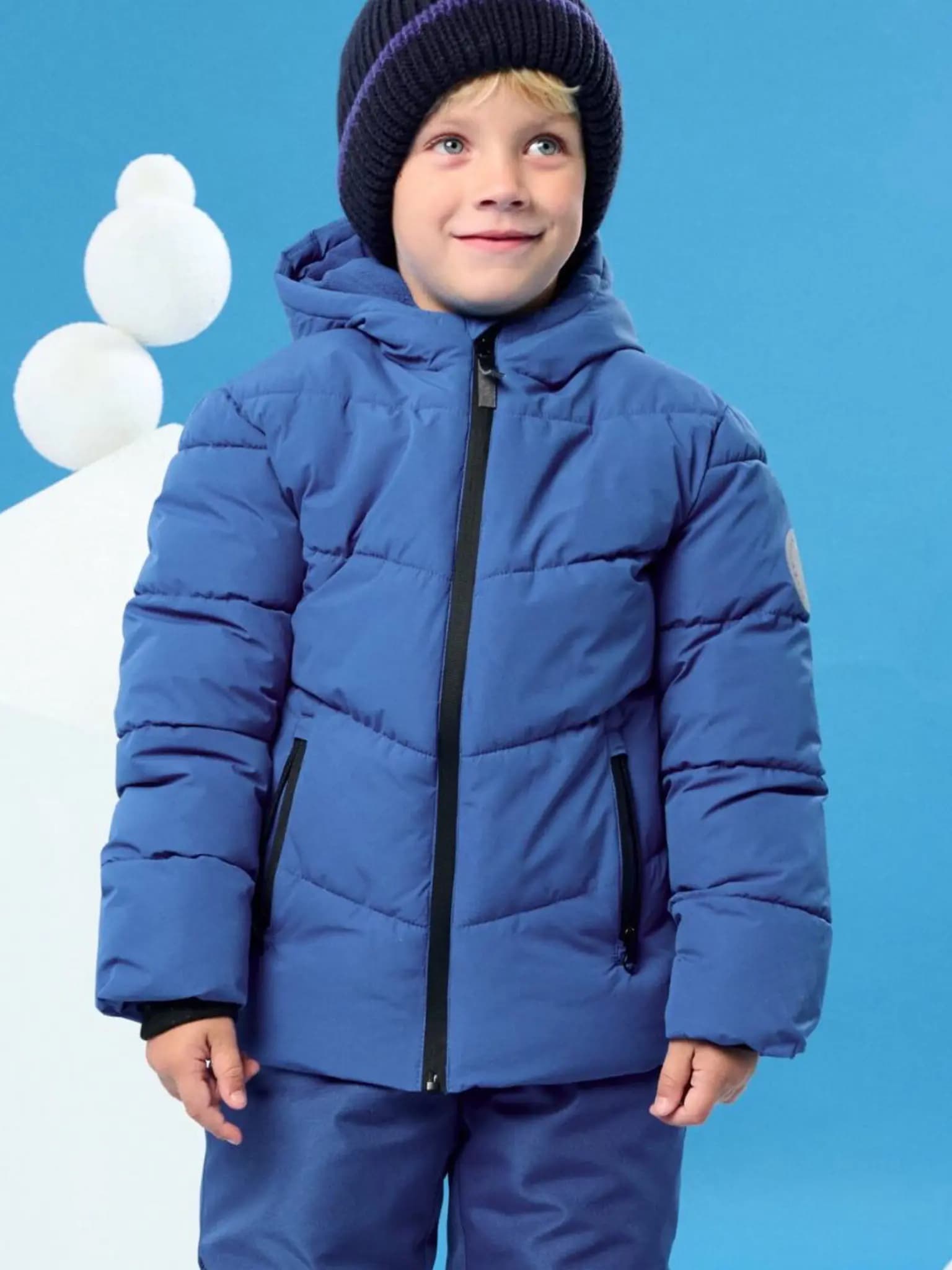 کاپشن حرفه ای بچگانه آبی