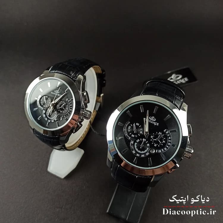 ساعت مچی ست برند الگانس مدل 1179 بند چرمی — تصویر ۵